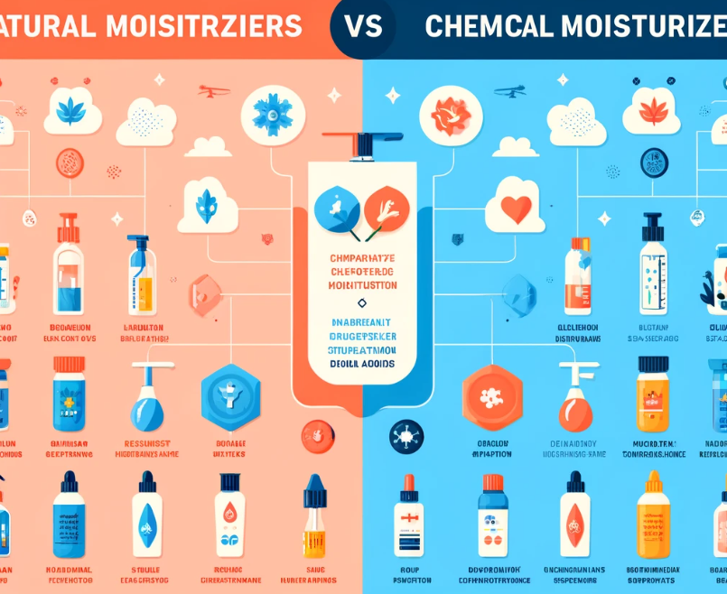 مقایسه کرم‌های مرطوب‌کننده طبیعی و شیمیایی